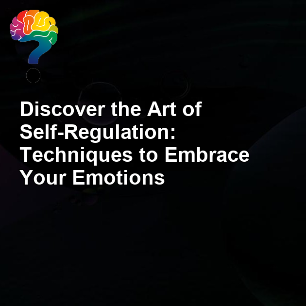 Self-regulation